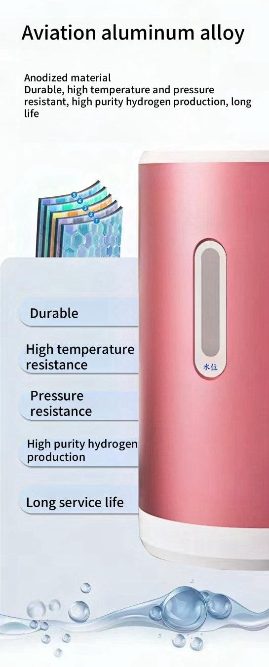 Portable Intelligent Hydrogen and Oxygen Generator 225ml Hydrogen Breathing Machine with Dual Outlet Gas Regulator
