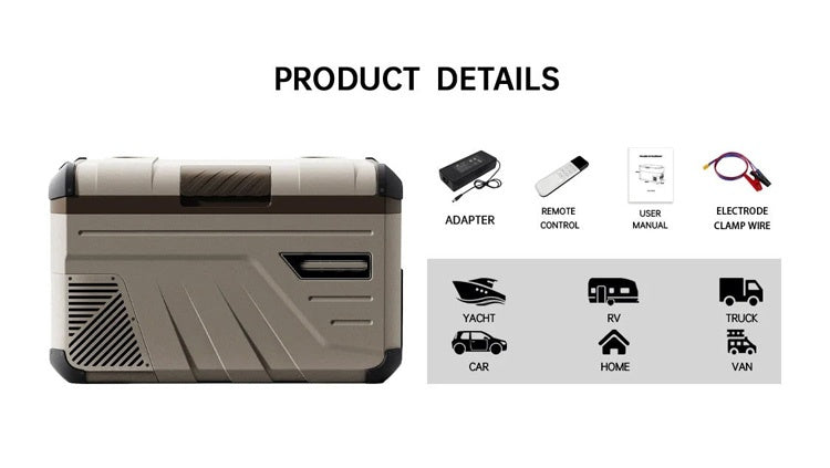 35 Liters Camping Refrigerator Freezer 12v Rv Cooler Outdoor Portable Refrigerator Car Refrigerators