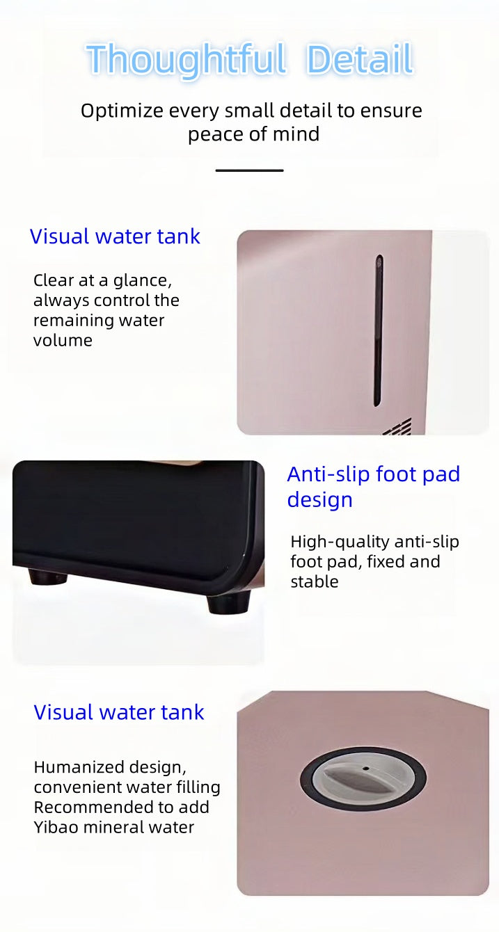 600ml H2 Water Generator with Dual-Port, PEM Water Electrolysis Ionizer Hydrogen Water Generator for Home, Travel