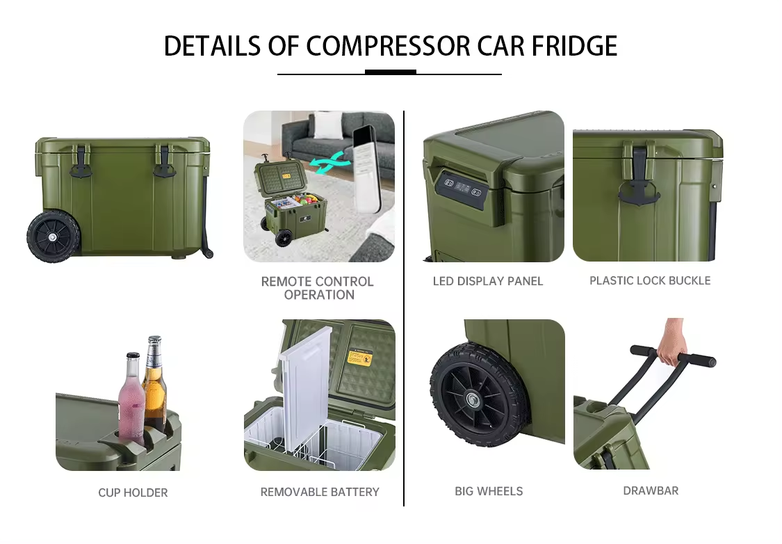 12v Refrigerator Freezer 45 Liters Portable Refrigerator 45L Truck Refrigerator Car Freezer 12v/24V AC 100-240V