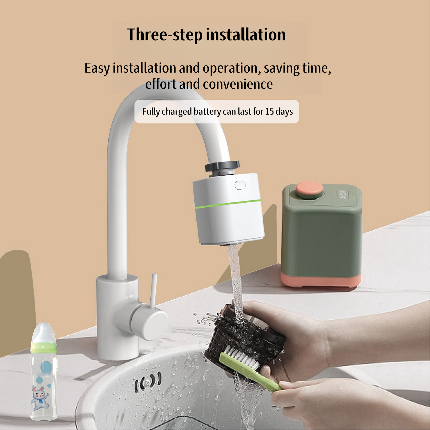 Faucet Oxygen Water Sterilization Cleaning Machine Ozone Disinfection Toy Clothes Bottle Fruit And Vegetable Cleaning Machine