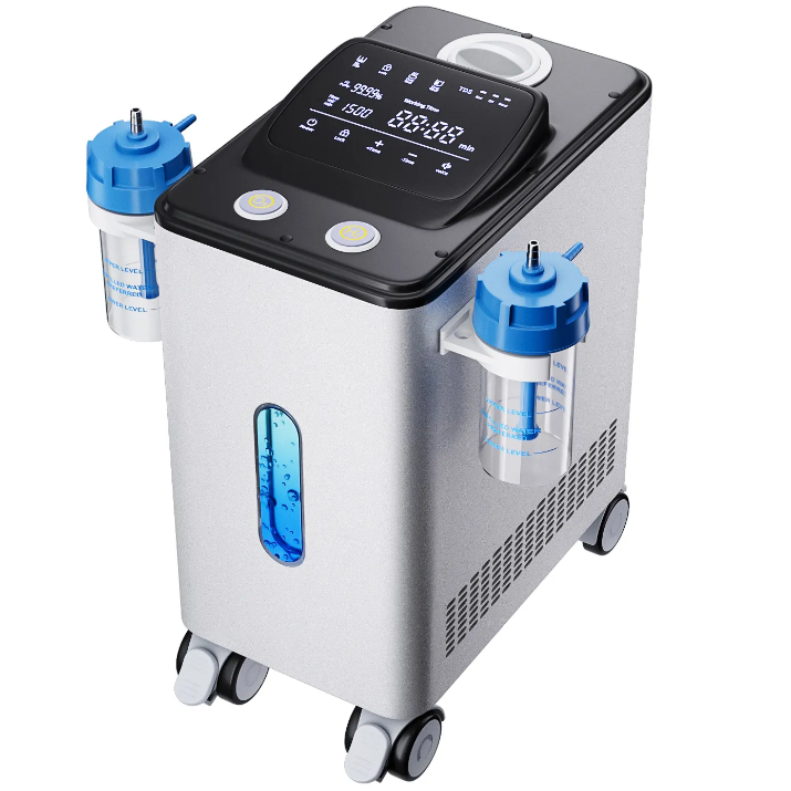 Hydrogen Inhalation Machine HO Mixed 450ml/min(300H+150O), SPE PEM Water Ionizer Hydrogen Inhalation Therapy Machine