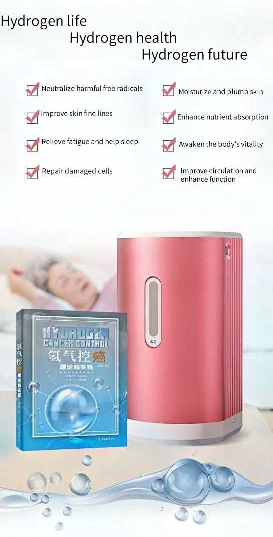 Portable Intelligent Hydrogen and Oxygen Generator 225ml Hydrogen Breathing Machine with Dual Outlet Gas Regulator