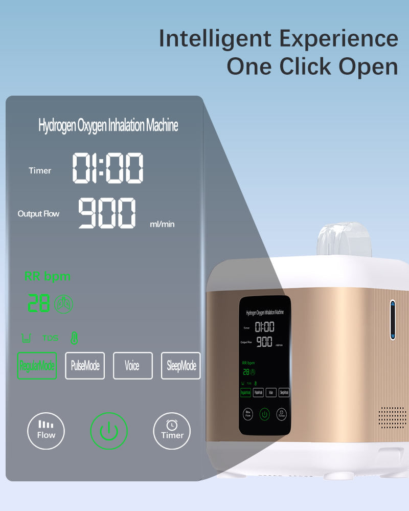 Hydrogen Inhalation Machine PME Pure Water Electrolyzer Hydrogen inhaler Brown's gas 600/900 ML