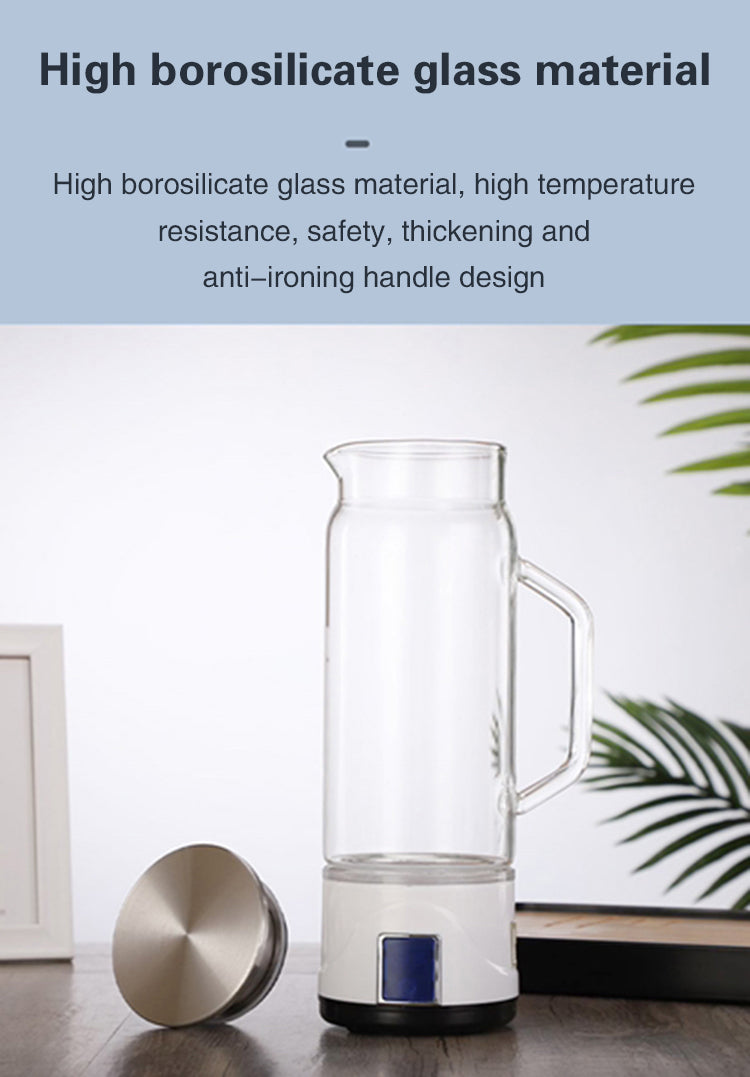 Electrolytic hydrogen kettle weakly alkaline Hydrogen Water Generator 1000ML-Hydrogen Water Pitcher-OLang-1000ml-Olang Fashion