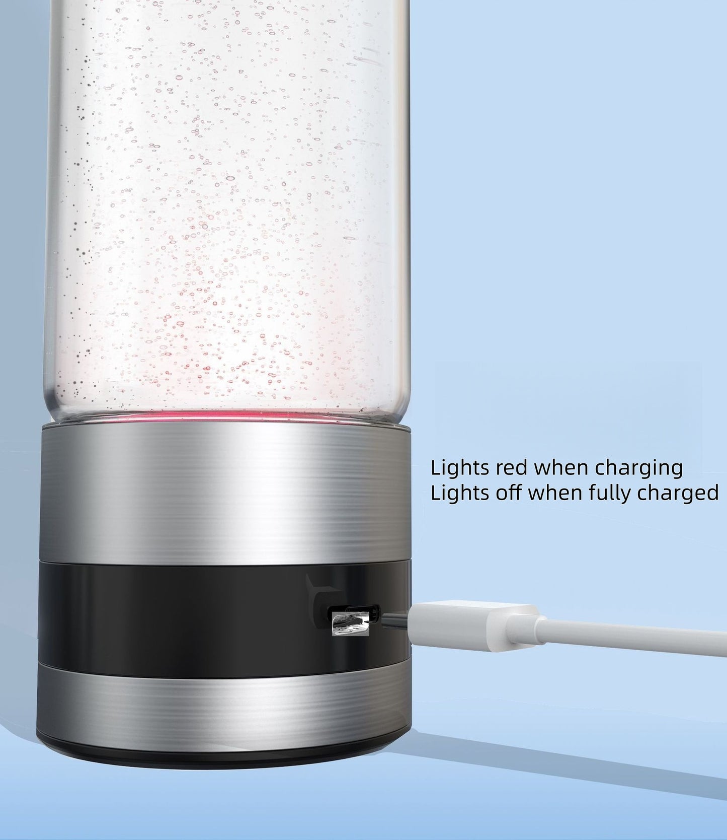 3-in-1 Hydrogen-Rich Water Bottle 460ml,Connect to water bottle, Drink hydrogen-rich water directly,Connect to external nasal cannula