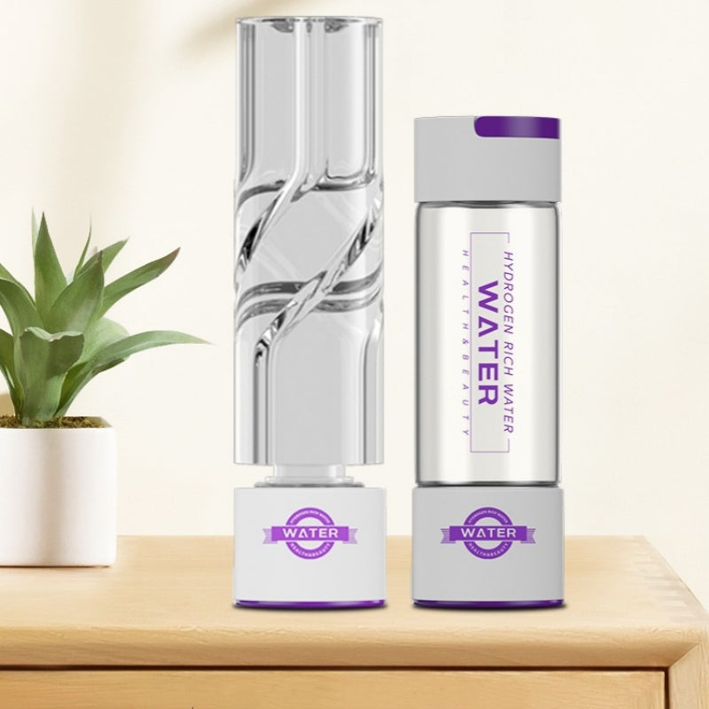 Hydrogen Water Bottle 480ml Portable Water Powered Generator 3000-5000PPB PEM Water Electrolysis Ionizer