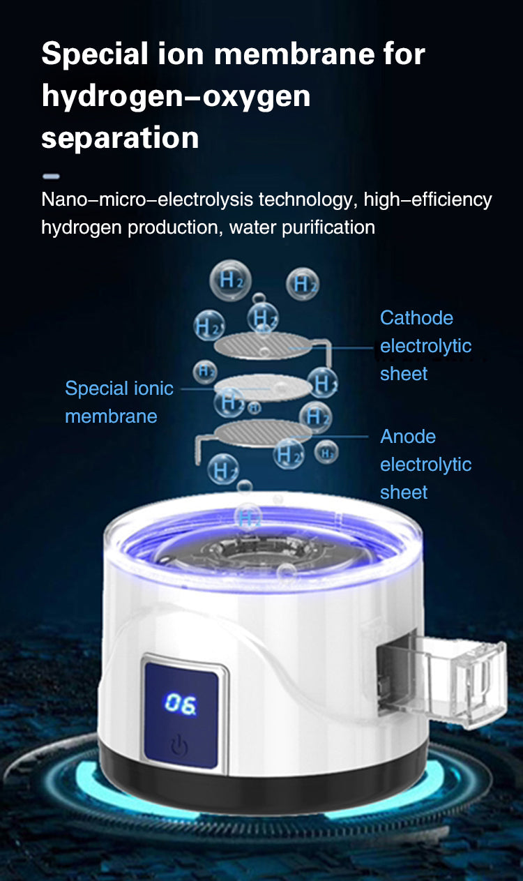 Electrolytic hydrogen kettle weakly alkaline Hydrogen Water Generator 1000ML-Hydrogen Water Pitcher-OLang-1000ml-Olang Fashion