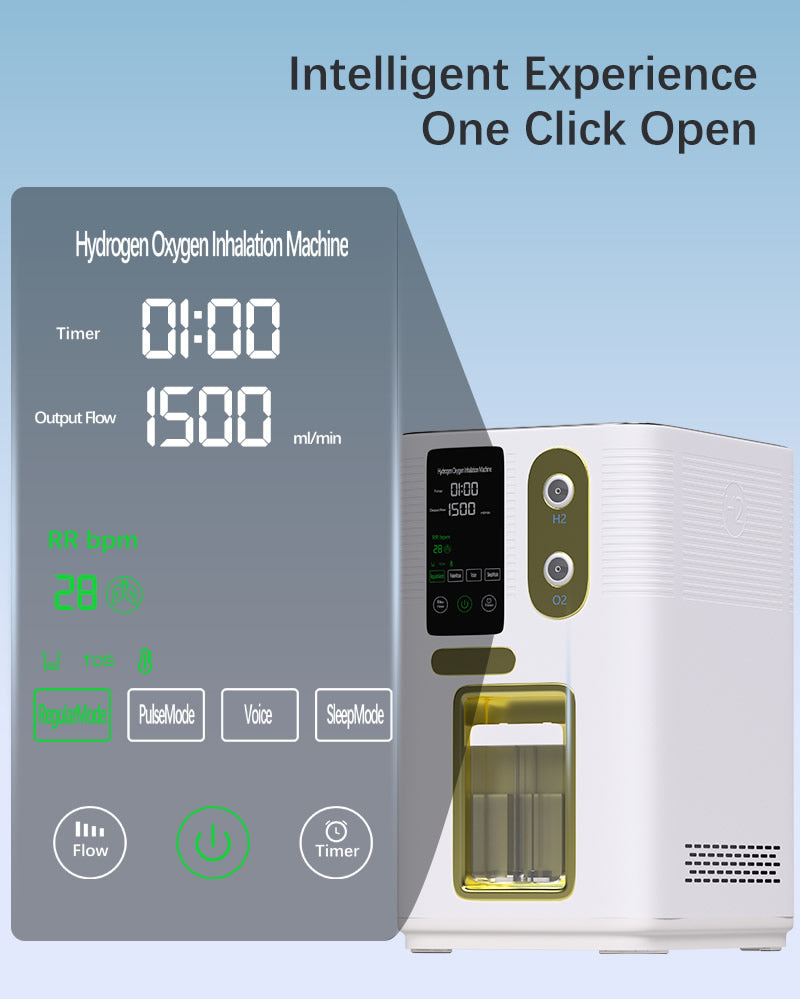 Electrolysis Water Hydrogen Generator H2 Inhaler Breathing Inhalation Machine 1500ml/3000ml