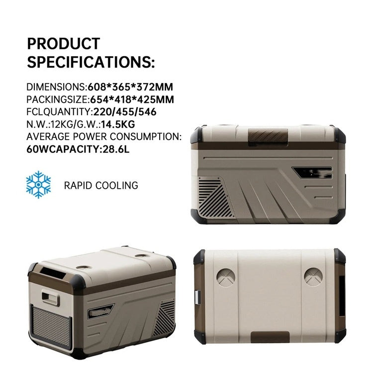 35 Liters Camping Refrigerator Freezer 12v Rv Cooler Outdoor Portable Refrigerator Car Refrigerators