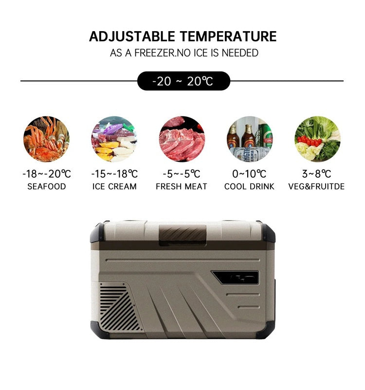 35 Liters Camping Refrigerator Freezer 12v Rv Cooler Outdoor Portable Refrigerator Car Refrigerators