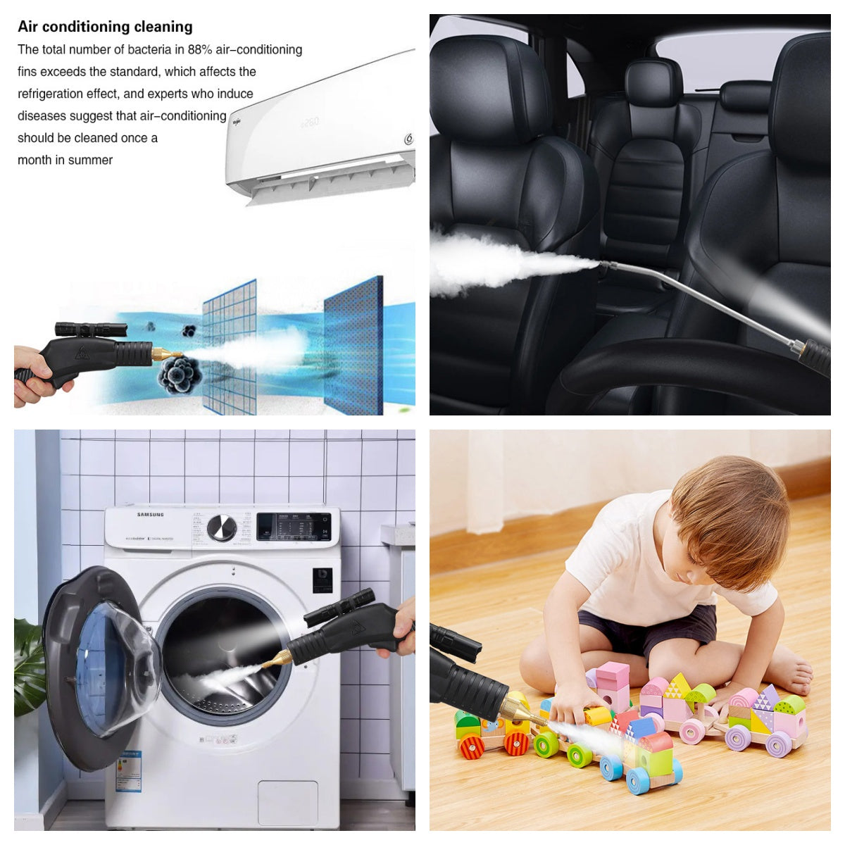 High Pressure Steamer Steam Cleaning Machine for Range Hood/Air Conditioner/Refrigerator 3000W 0.4-0.6Mpa Steamer