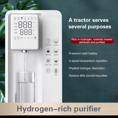 7L Hydrogen Generator For Home 3000-6000PPB 4-Layer Filtration And 5-Speed Temperature Water Filter Safety Child Lock