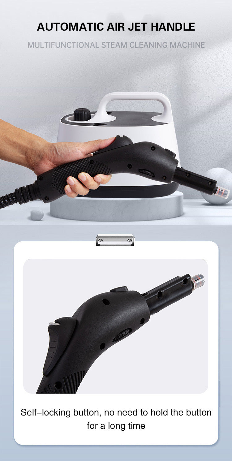 1.8 Liters Cast Aluminium Water Tank High Pressure Steam Cleaner 3 Meters Power Cord Fumigation Machine Car Upholstery Steam Cleaner