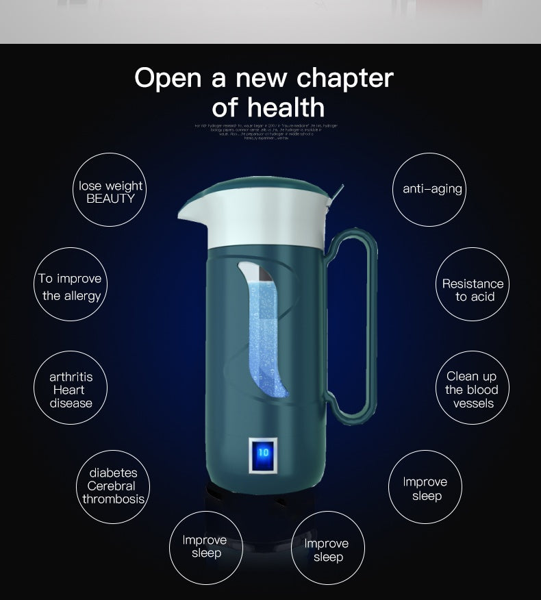 Hydrogen-Rich Kettle Electrolytic Weakly Alkaline Kettle 1500ml-Hydrogen Water Pitcher-OLang-Olang Fashion