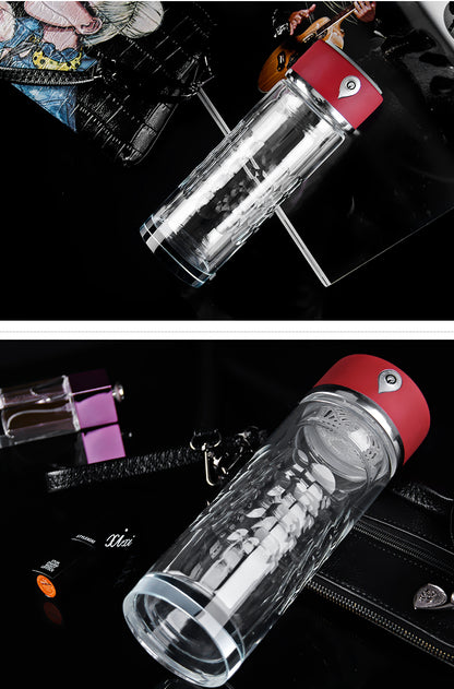 410ml Healthy Hydrogen Production Drinking Water Cup 2000ppb-Hydrogen Water Bottle-OLang-red-Olang Fashion