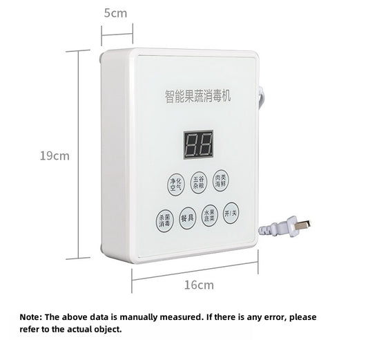 Hot Selling Portable Fruit Washer Food Purifier Disinfector Cleaning Machine Fruit And Vegetable Washer