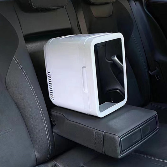 4L Electric Cooler Box Dual-Purpose Hot And Cold Mini Portable Refrigerator For Home And Car  With Mirror Led Light Beauty