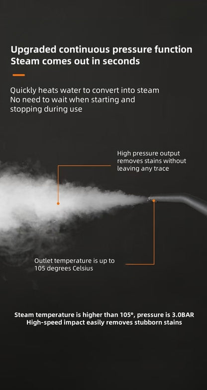 Pressure 3.0BAR High Pressure Steam Cleaner Handheld Portable Multi-function High Temperature Steam Cleaner