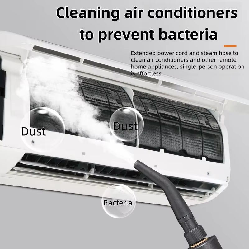 1.2L Multifunctional 3 Bar High Pressure Steam Cleaner High Pressure Steam Cleaning Machine 2500W