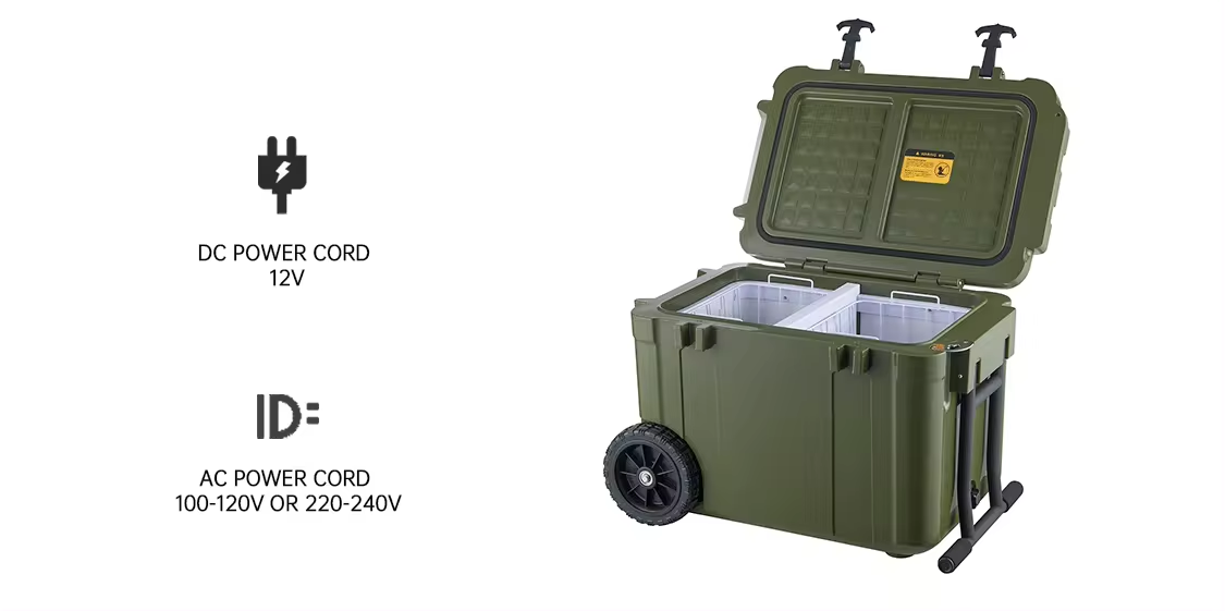 12v Refrigerator Freezer 45 Liters Portable Refrigerator 45L Truck Refrigerator Car Freezer 12v/24V AC 100-240V