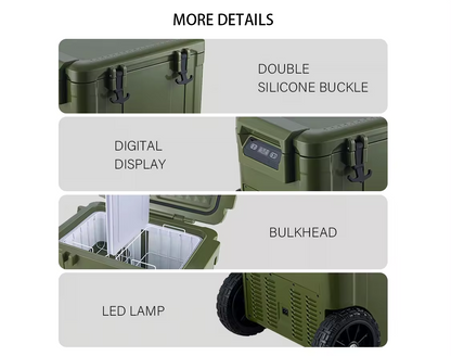 12v Refrigerator Freezer 45 Liters Portable Refrigerator 45L Truck Refrigerator Car Freezer 12v/24V AC 100-240V