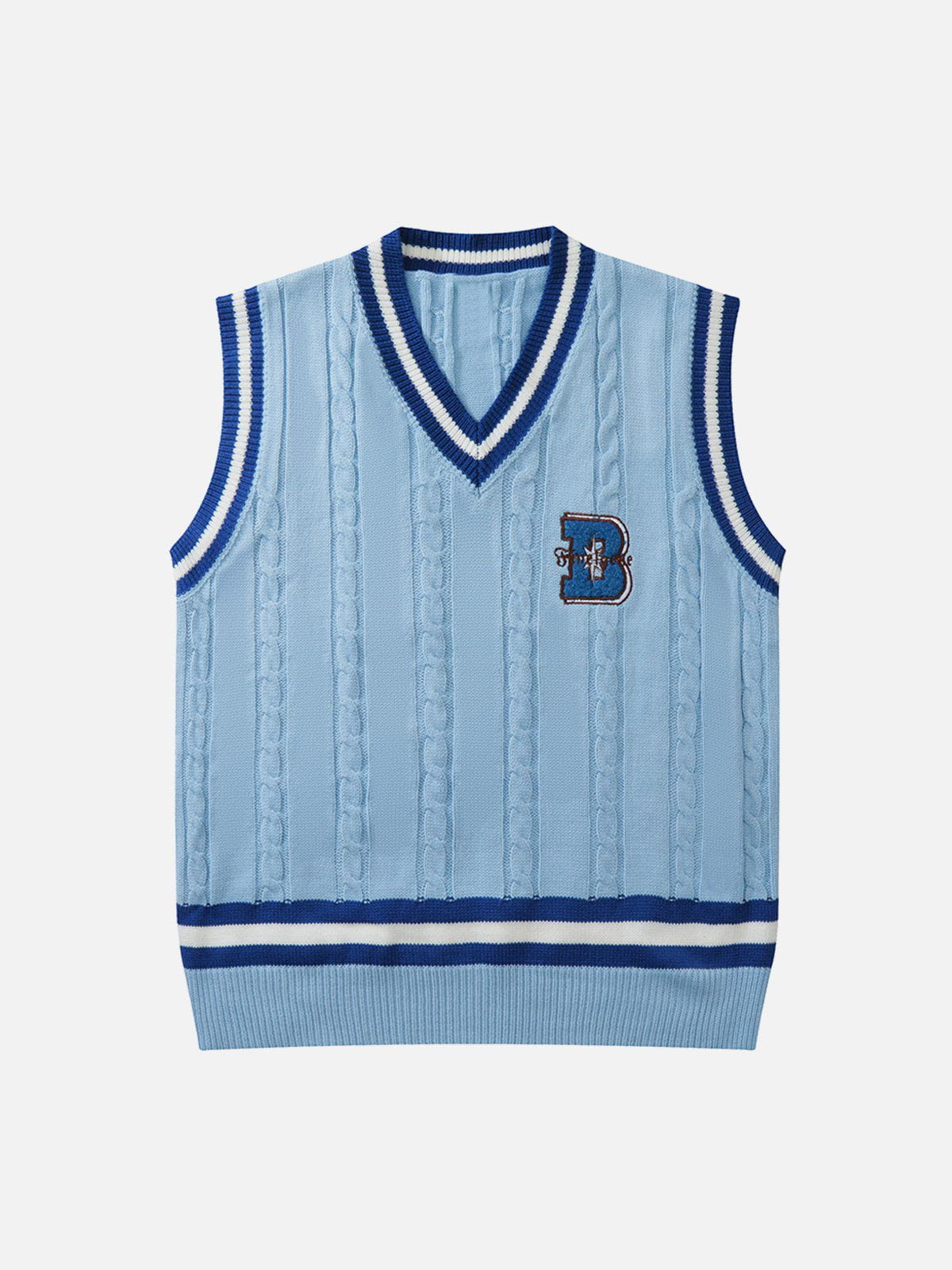 Olang - "B" Embroidered Sweater Vest