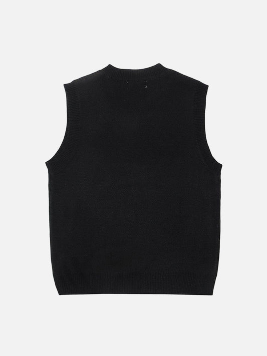 Olang - "B" Embroidery Sweater Vest