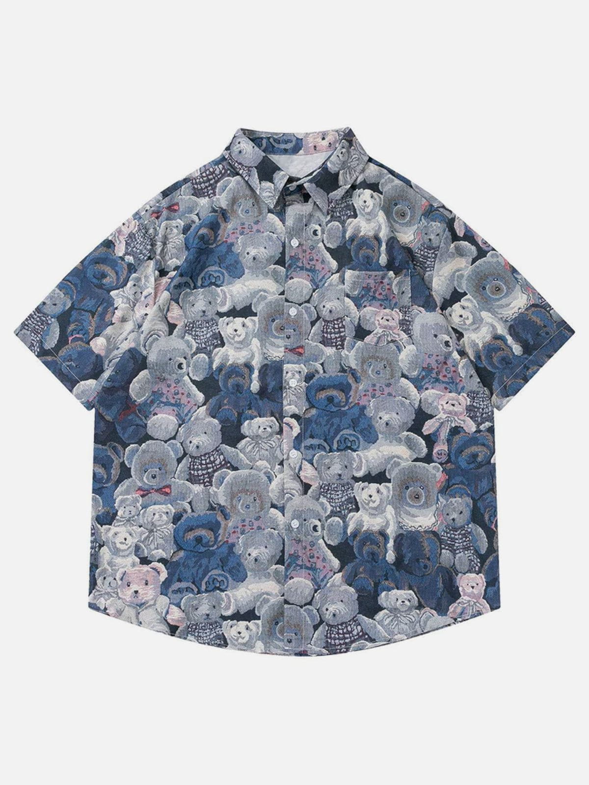 Olang - Bear Graphic Short Sleeve Shirt