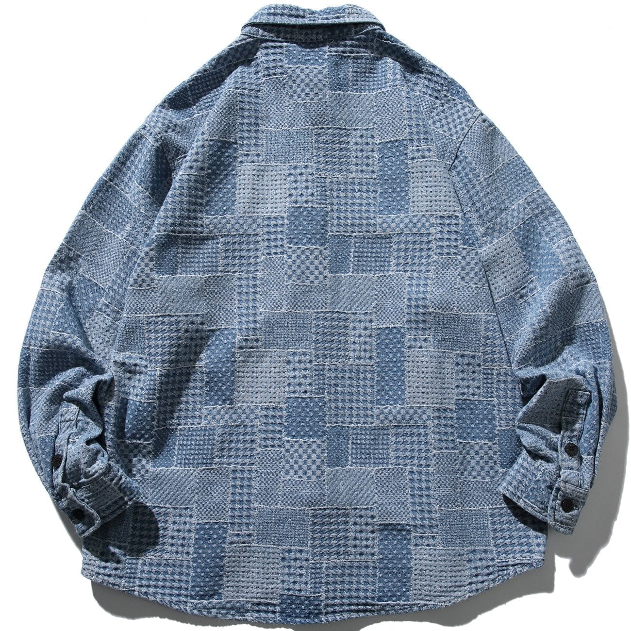 Olang - Bump Check Pattern Long Sleeve Shirt