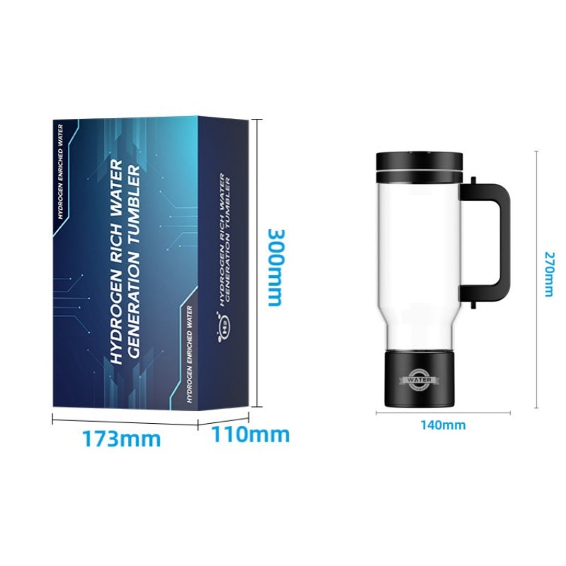 Hydrogen Water Bottles 1000ml Portable Water Powered Generator 1L Hydrogen Water Generator-Hydrogen Water Bottle-OLang-black-Olang Fashion